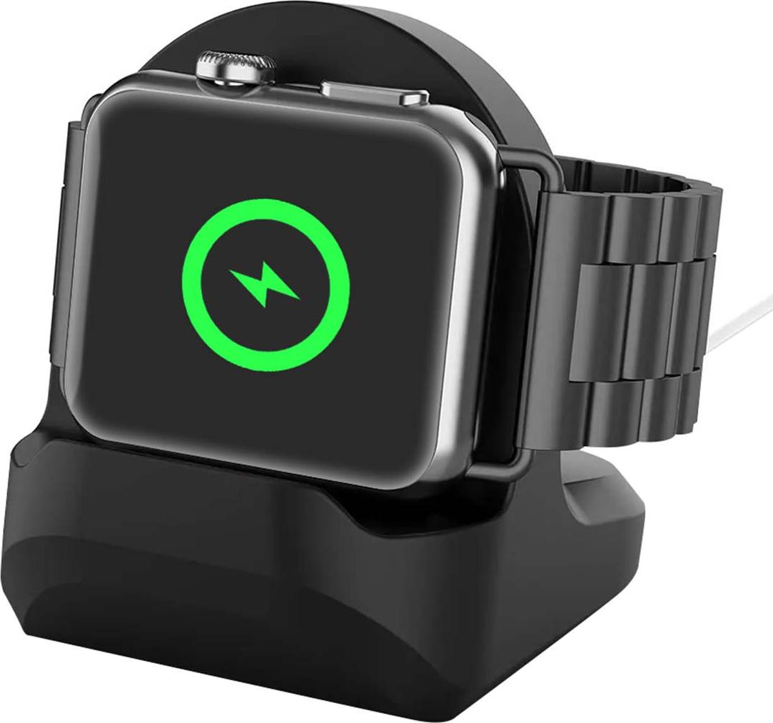 Eko, Haltbare und benutzerfreundliche TPU-Ladestation für Apple Watch, Schwarz