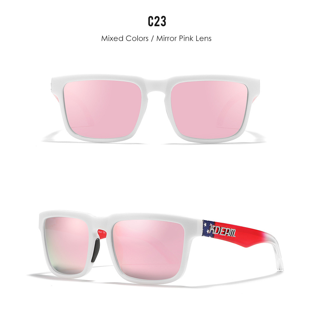 SAMTOBELY Klassische polarisierte Sonnenbrille Ultraleichte Fahrbrille für Herren und Damen Bunte Echtfilm-Sonnenbrille KD332