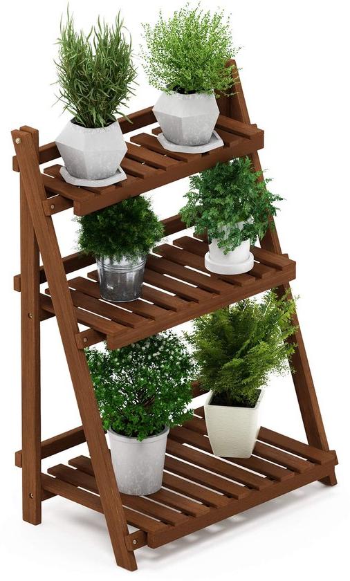 OEM Outdoor Blumenregal Teak natur 90cm hoch 2026