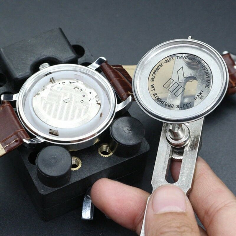 Gehäuseöffner Uhrenwerkzeug Uhrenöffner Werkzeug mit Schraubdeckel für Uhren 