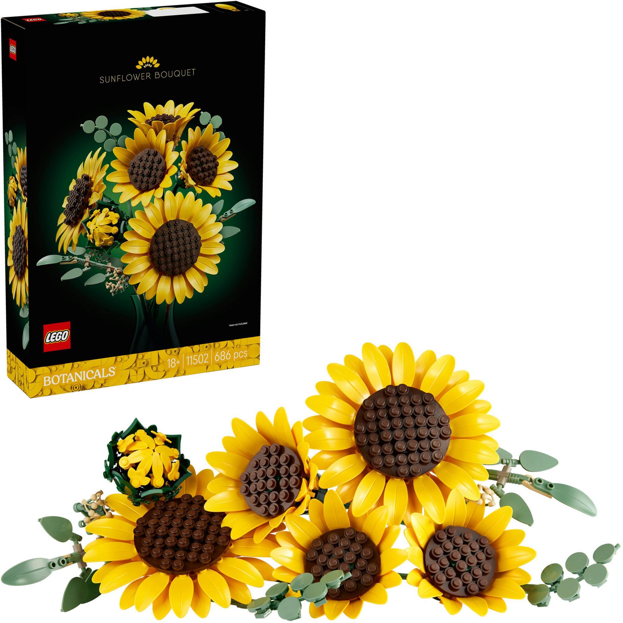 LEGO Botanicals Kytica slnečníc, Stavebnica, 18 rok / roky, Plast, 686 kusov, 665 g