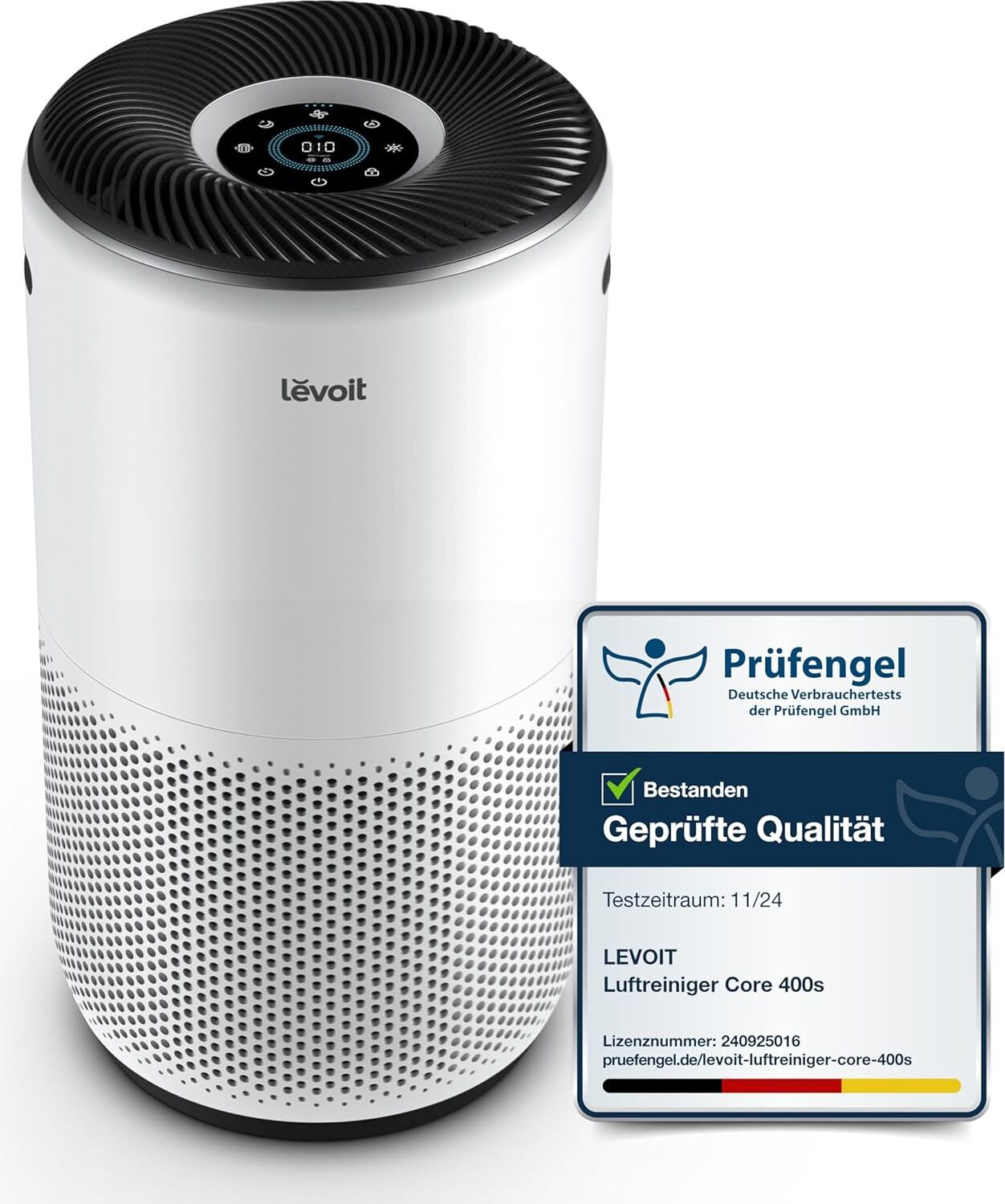 Čistička vzduchu pre alergikov, CADR 400m³/h až 83㎡ fajčiarsky byt, filter vzduchu proti 99,97 % zápachu plesní, prachu, PM2, ovládanie aplikácie Alexa