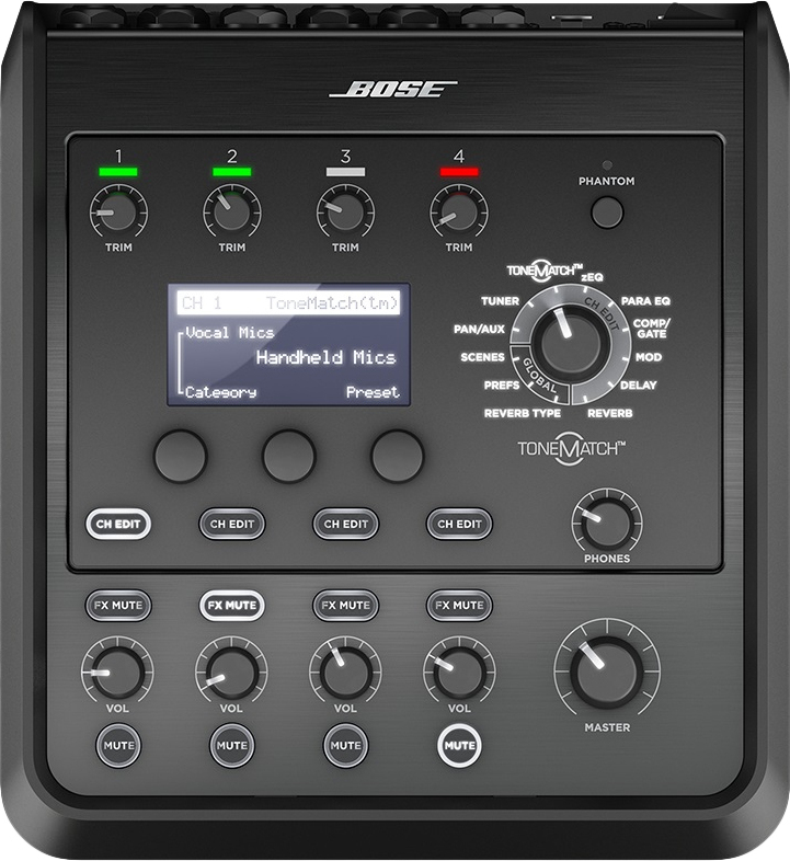 Bose T4S ToneMatch, 4 kanály/kanálov