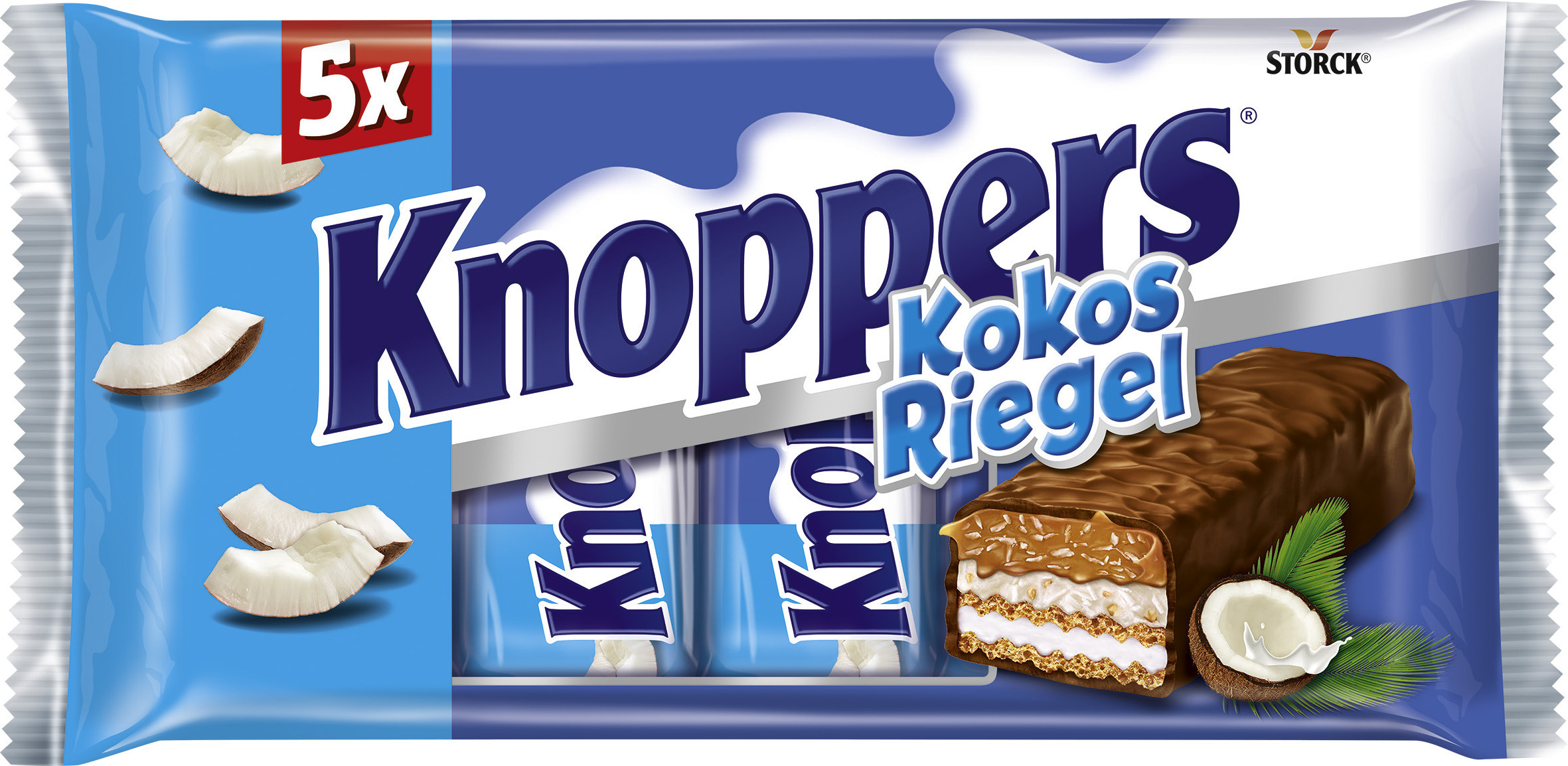 Knoppers® 471779 Knoppers® Kokos Nussriegel 5 St.
