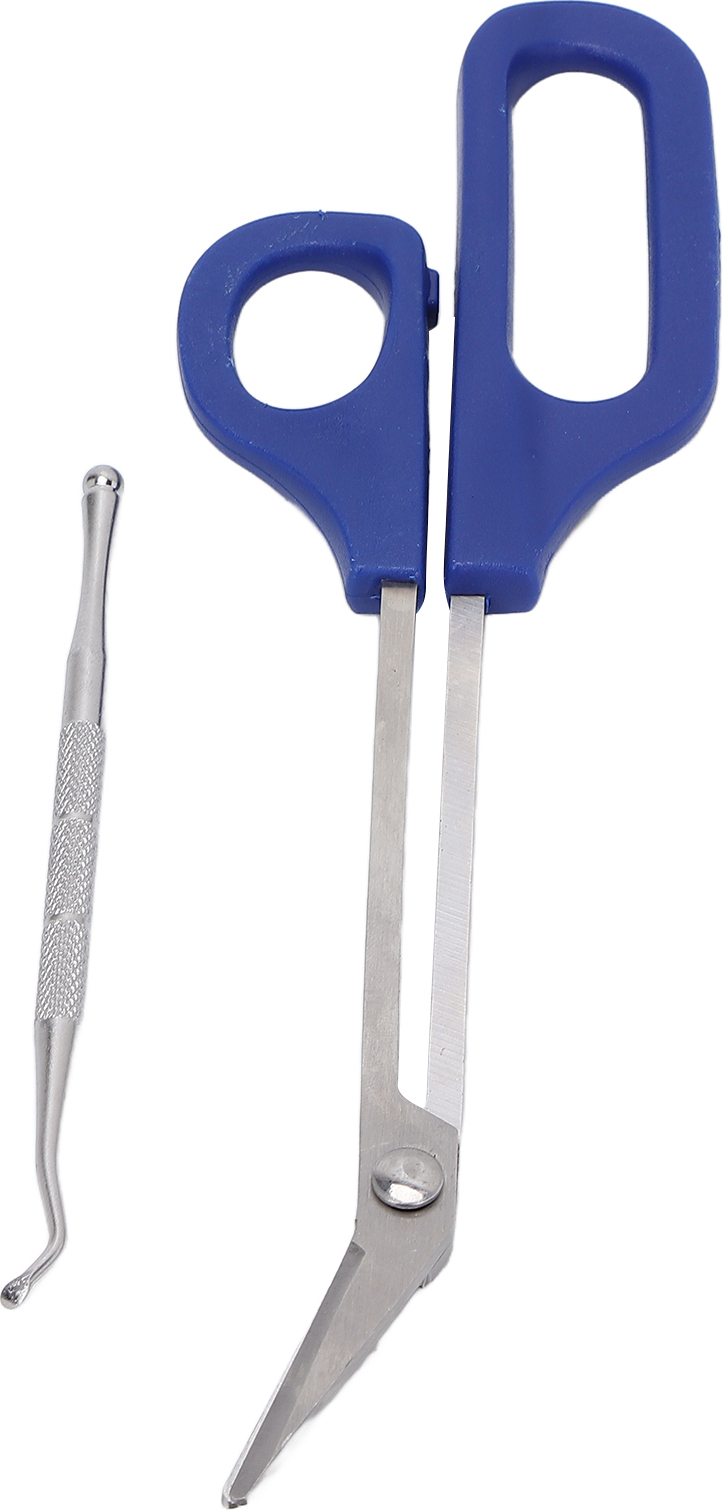 Cocosity Zehennagelschere,Zehennagelschere mit langem Griff,Zehennagelschere für ältere Menschen,Hautschere,Zehennagelschere mit langem Griff,Feile für eingewachsene Zehennägel