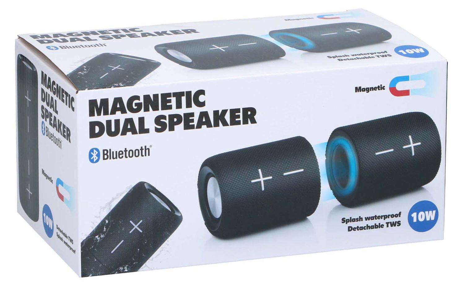 Magnetický reproduktor Bluetooth - Odnímateľný hudobný box s magnetickým pripojením - Párty reproduktor so stereo zvukom - 10 W - Odolný proti striekajúcej vode