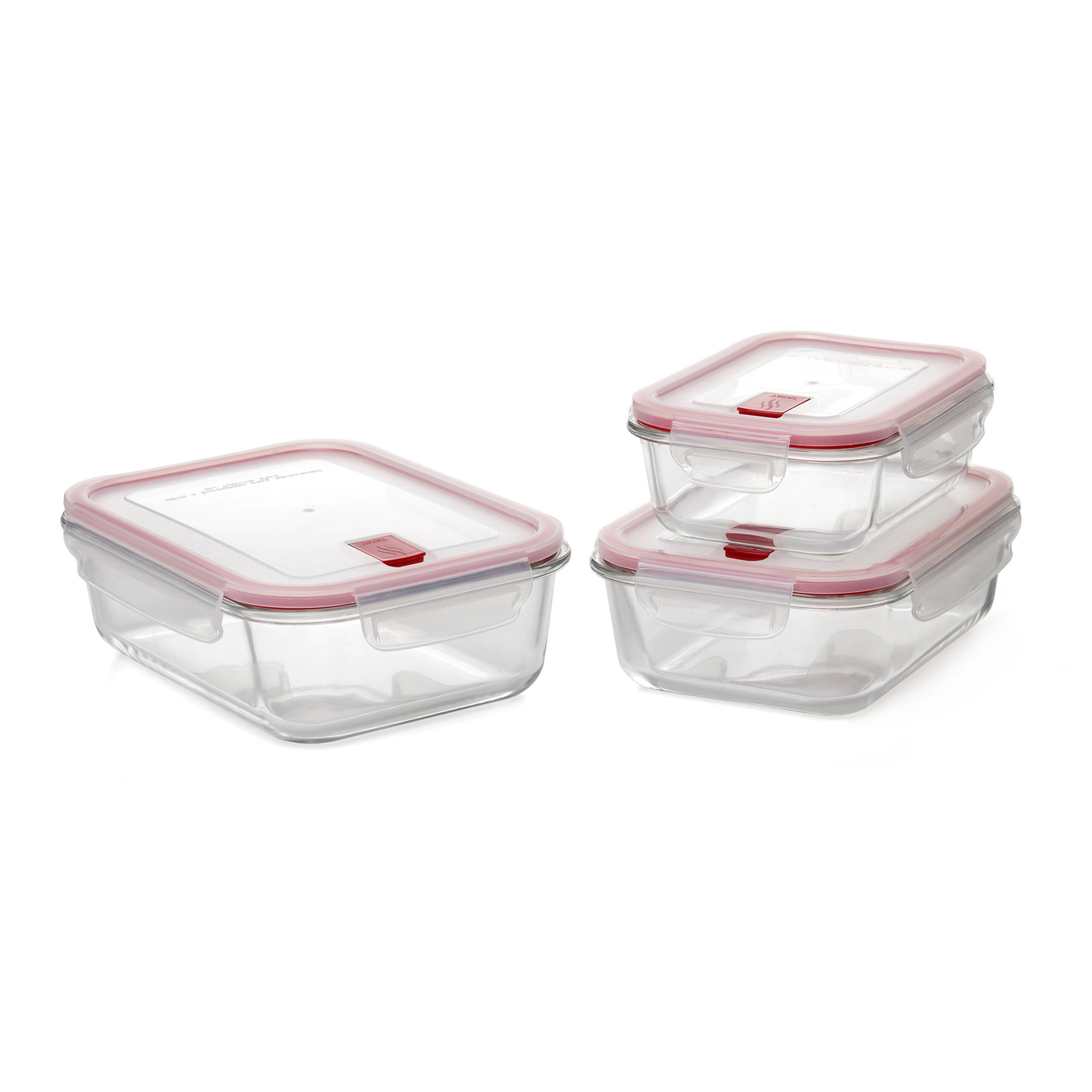 TATAY 1182509 SADA 3 HERM.COOK&EAT 1,5 l – 1,1 l – 0,64 l ČERVENÁ