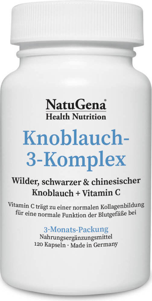 NatuGena GmbH Knoblauch-3-Komplex schwarzer Knoblauch+Vit.C Kps. 120 St 18677281