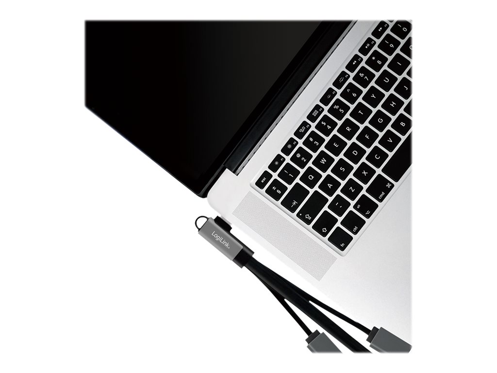 LogiLink USB-C 3-portový rozbočovač - rozbočovač - 1 x SuperSpeed USB 3.0 + 2 x USB 2.0