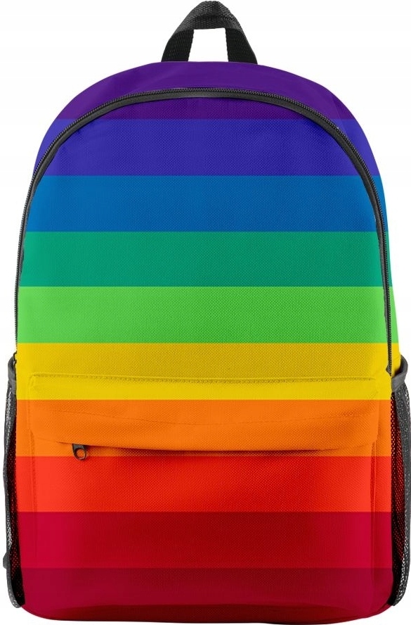 bez marki Regenbogen-Schulrucksack, Regenbogentasche, LGBT Pride, groß, XL