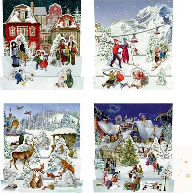 Mini adventný kalendár - Nostalgické zimné svety