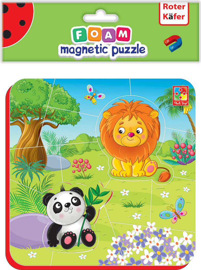 Roter Kafer Magnetisches Schaumstoffpuzzle Zoo RK5010-04