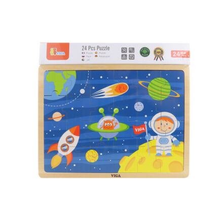 vigatoys Viga 51461 Rätsel mit 24 Elementen - kosmiczna przygoda H064588