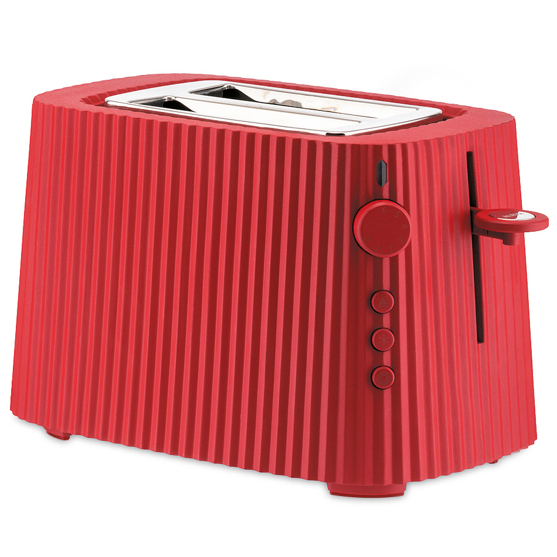 Alessi Plissé Toaster MDL08R Rot 6 Toaststufen Küchengerät