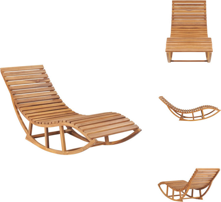 vidaXL Hojdacie lehátko z teakového masívu - Lehátka