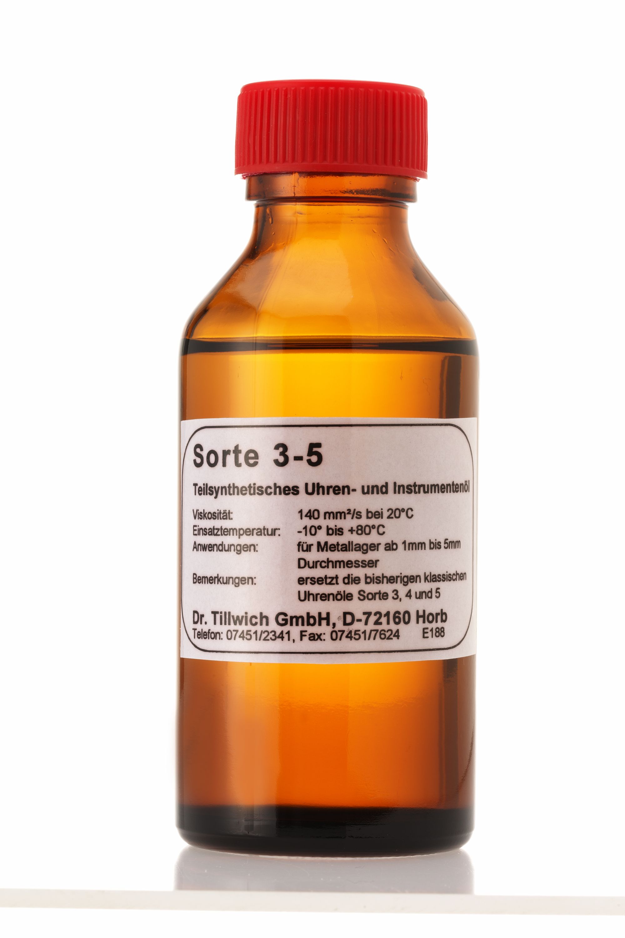 399,50 / 1 l Uhrenöl Sorte 3-5 100 ml Dr. Tillwich