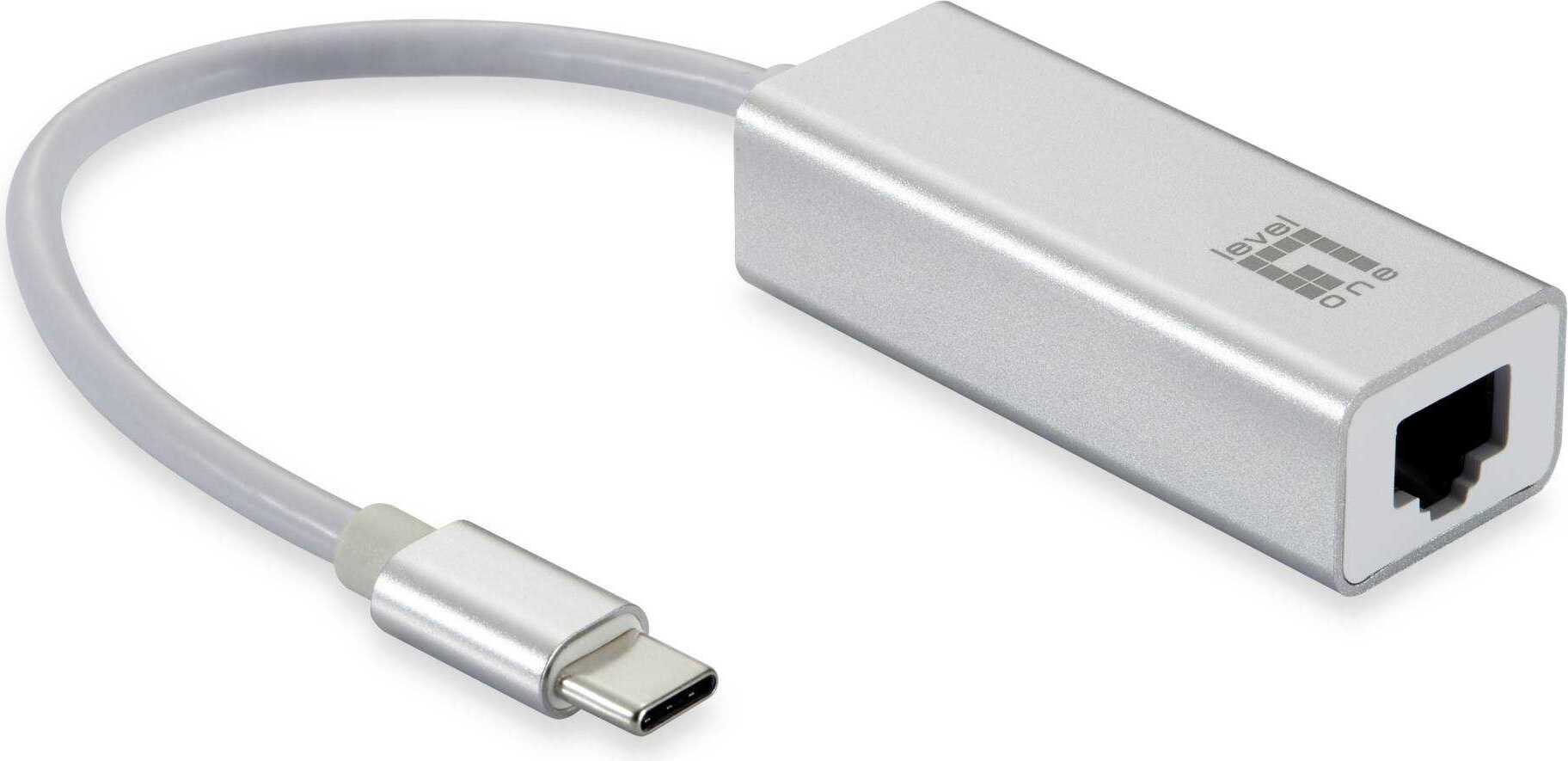 LevelOne USB-0402 - Sieťový adaptér - USB-C - Gigabit Ethernet