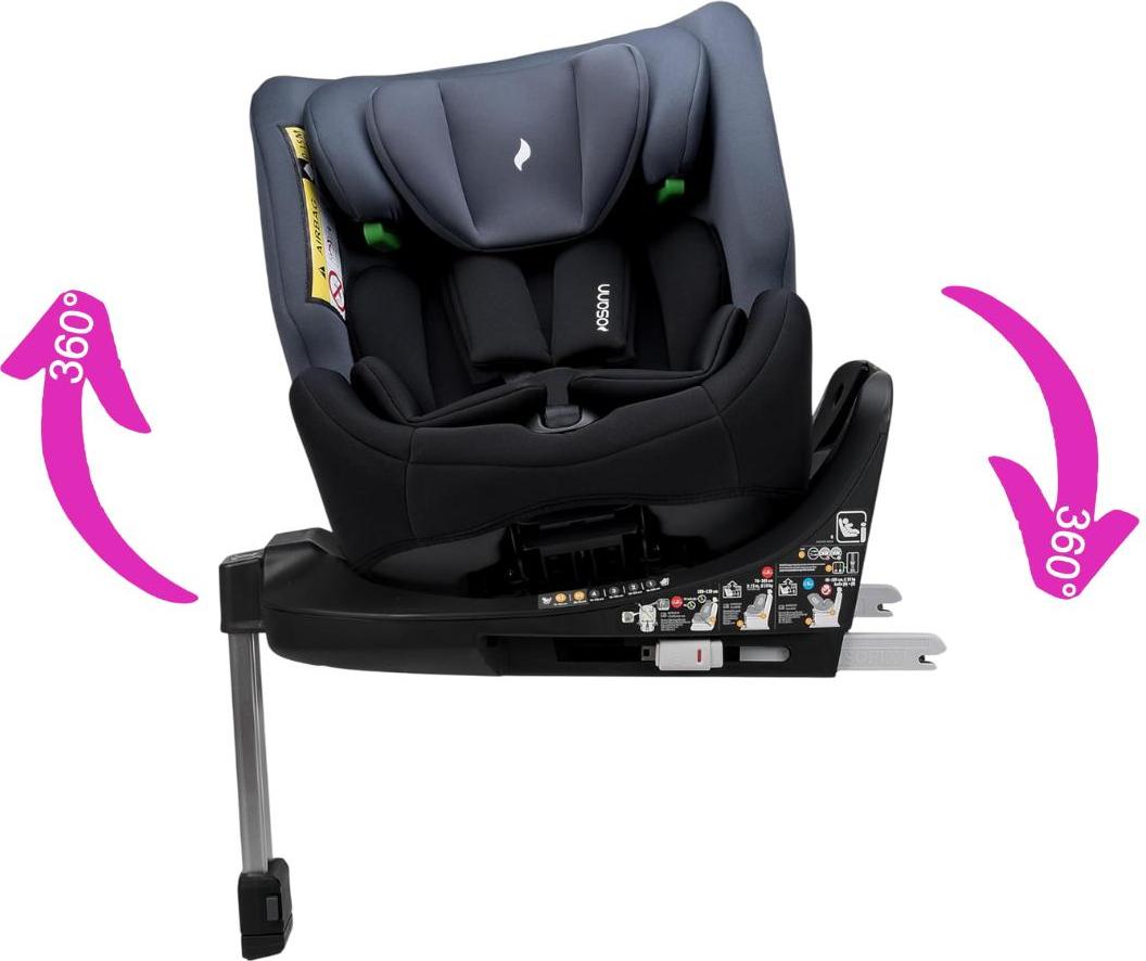 Osann Four360 SL Reboarder Kinderautositz Frb. Nero /Von 40 bis 150 cm (bis 12 Jahre)