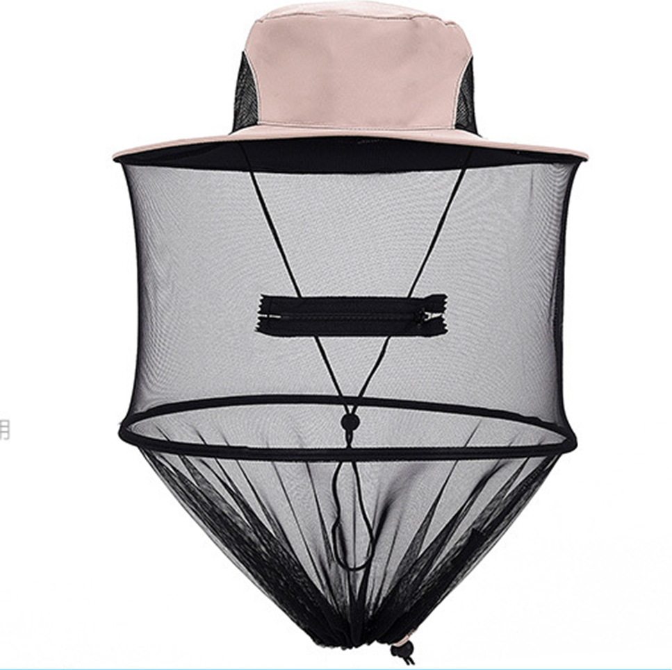 Stuttg Tarnung Outdoor Angeln Sunproof Anti Mosquito Mesh Hut Gesichtsschutzkappe-Blatttarnung 2331172