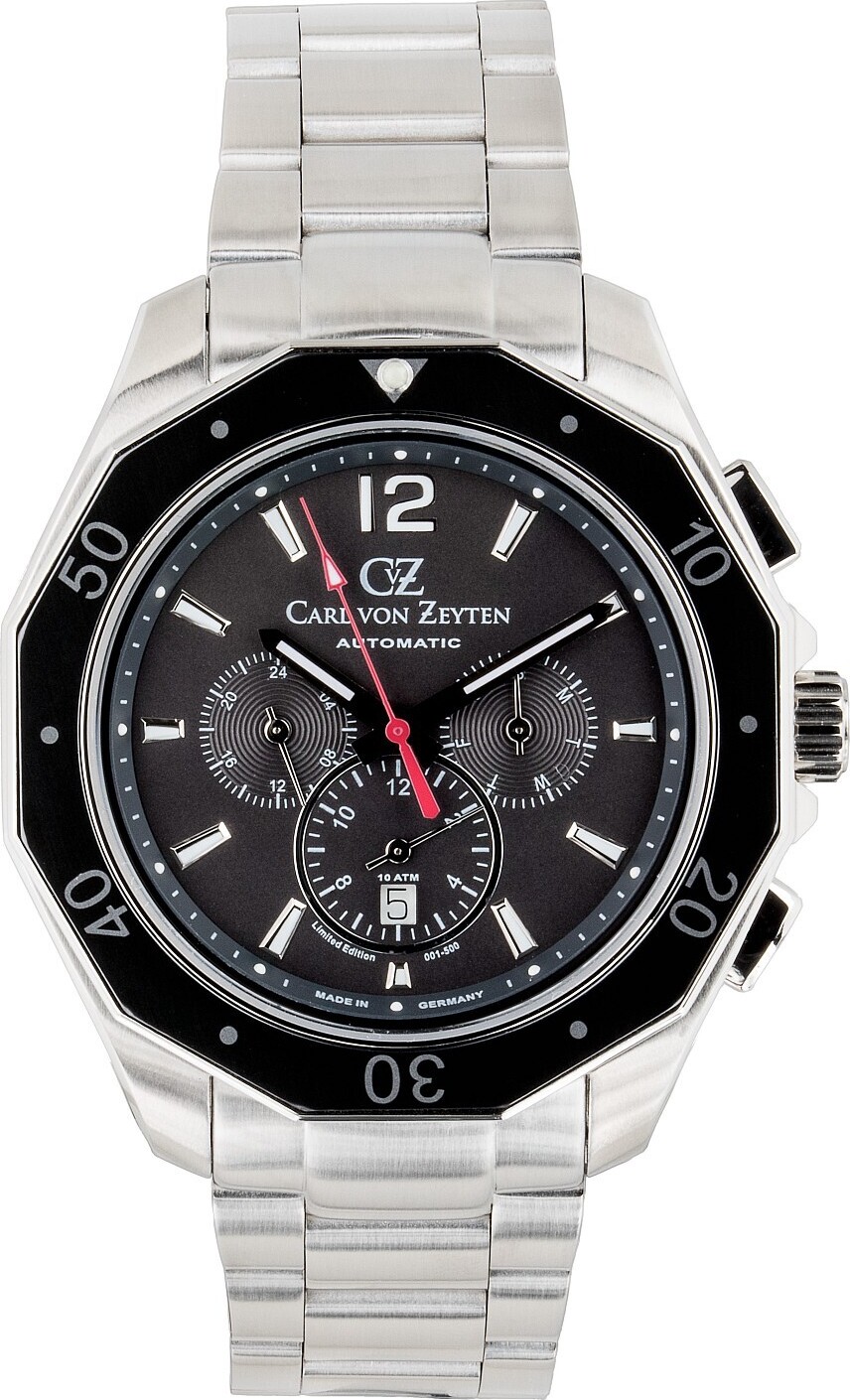 Carl von Zeyten Herren Armbanduhr Hausach Automatik CVZ0079GYMS