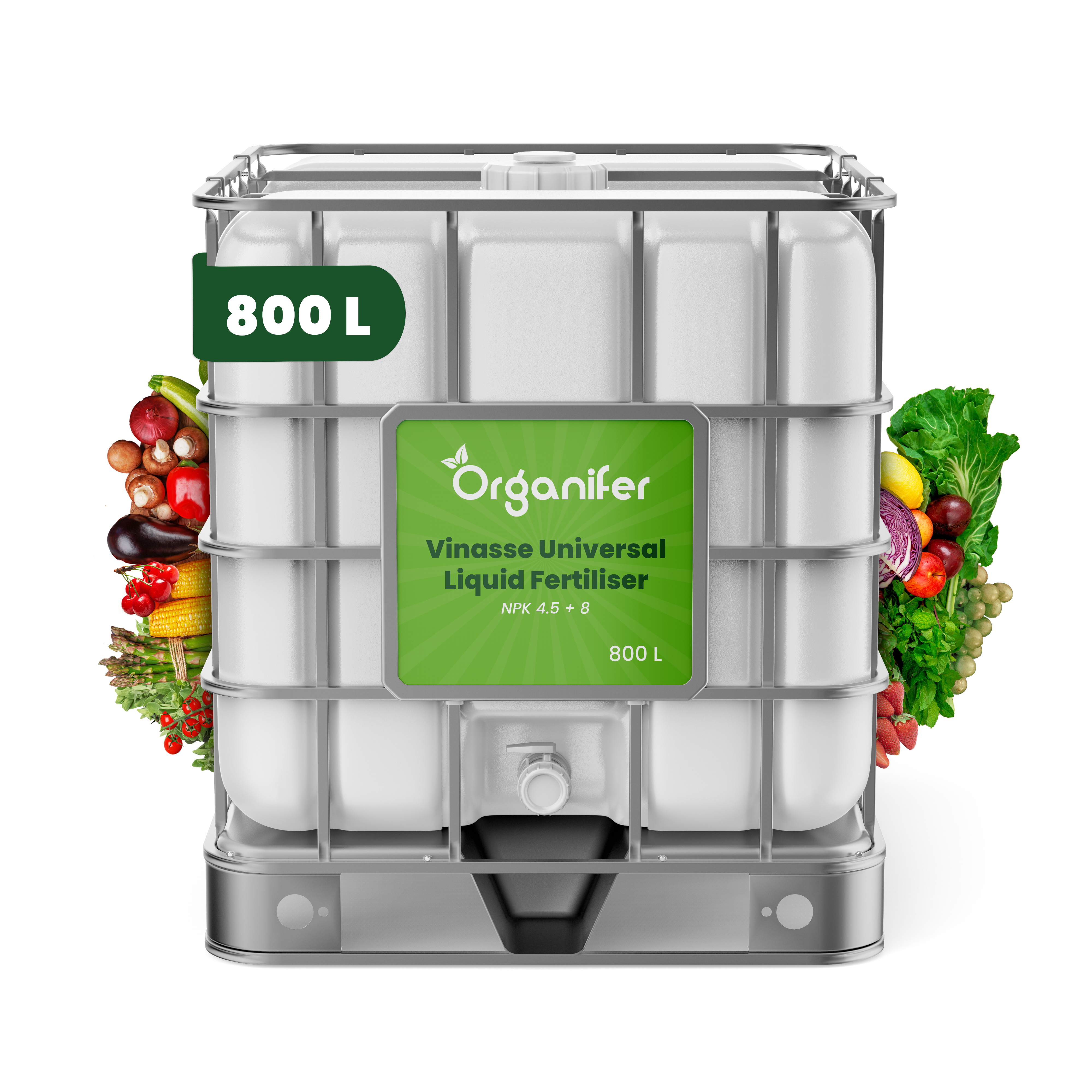 Organifer Vinasse NK Dünger 4,5 + 8 - Flüssig (800 l IBC)