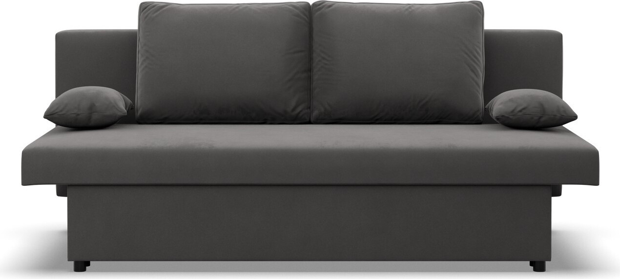 Mebligo Sofa mit Schlaffunktion NOLA, Wohnizimmer Couch, Bonell, Grau