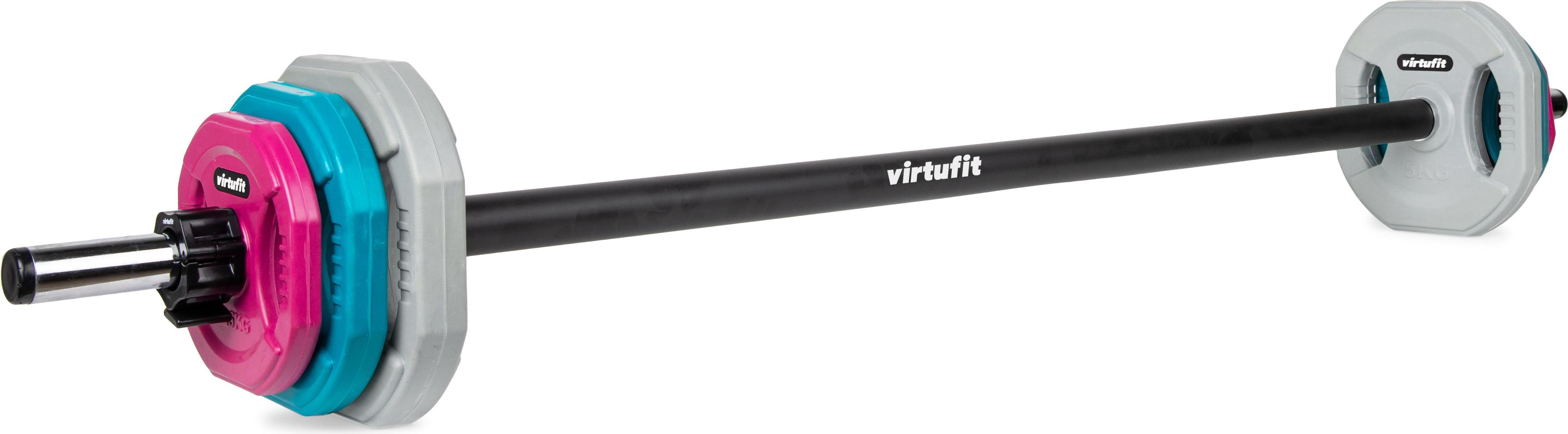 VirtuFit Aerobic Pump Set Pro Rubber 20 kg Gewichtsplatten Set VF02068