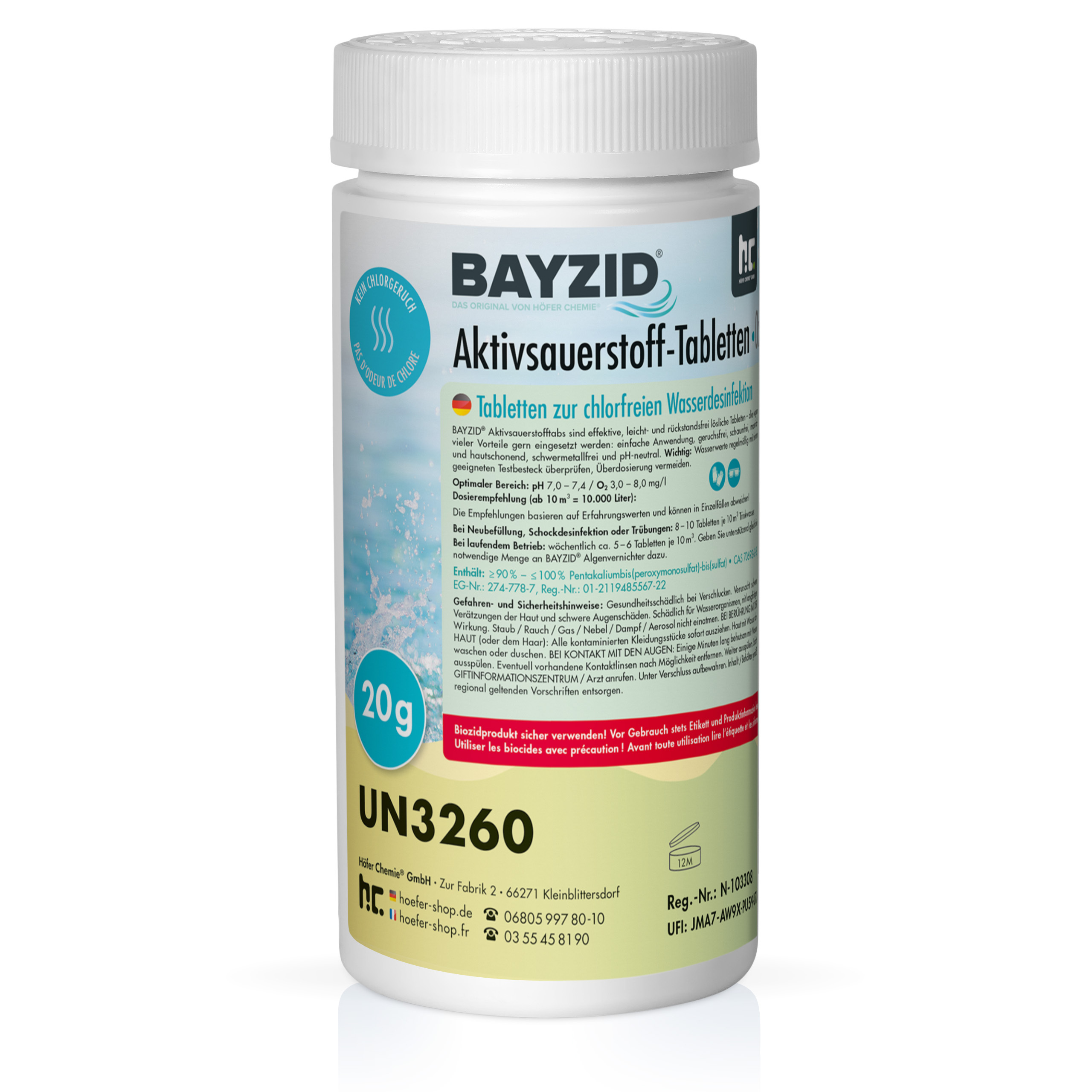 5 Kg Bayzid® Pastilles de chlore choc (20g)