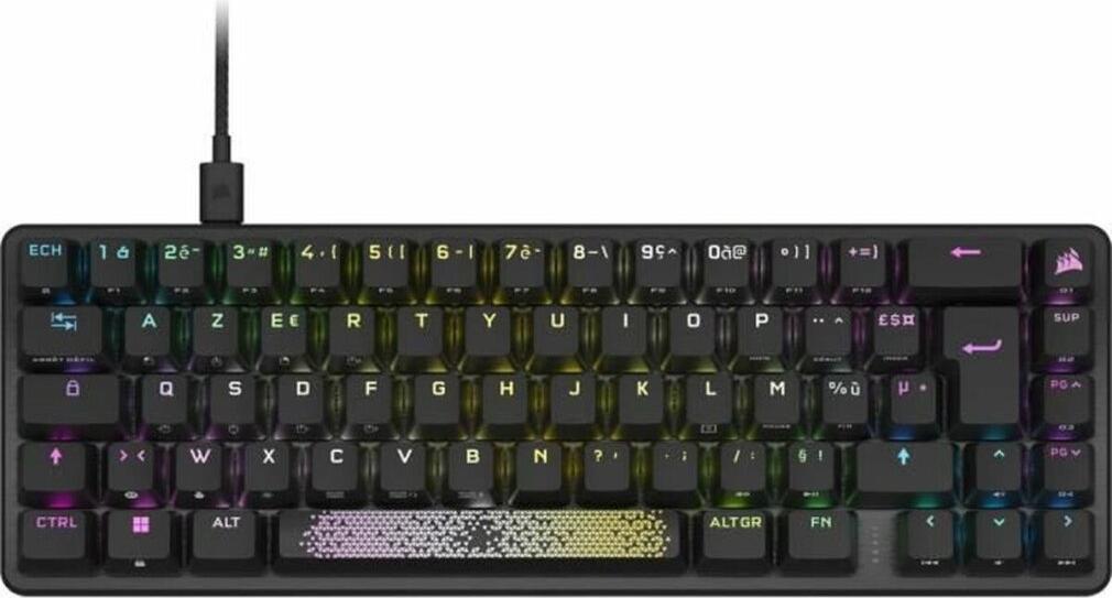 Tastatur Corsair K65 PRO MINI Schwarz Französisch AZERTY