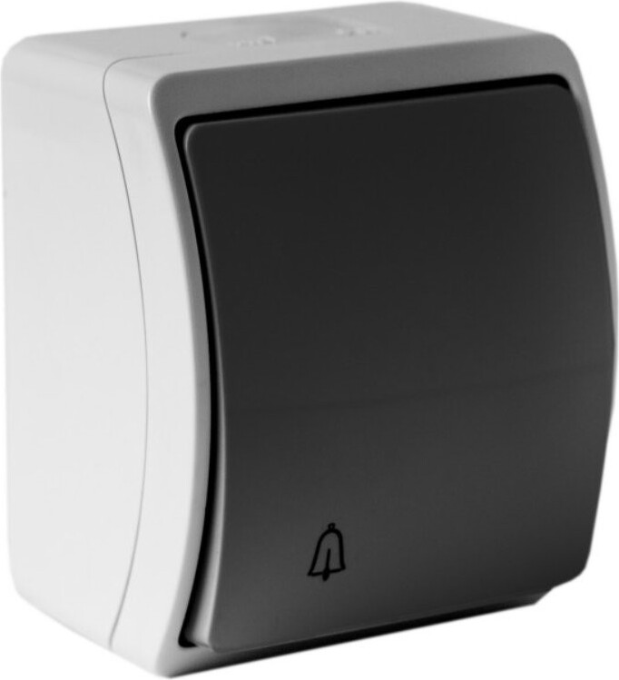 Doktorvolt Türklingel Klingelknopf Klingeltaster Taster grau/anthrazit IP44 155-08 DV 155-08-DRV