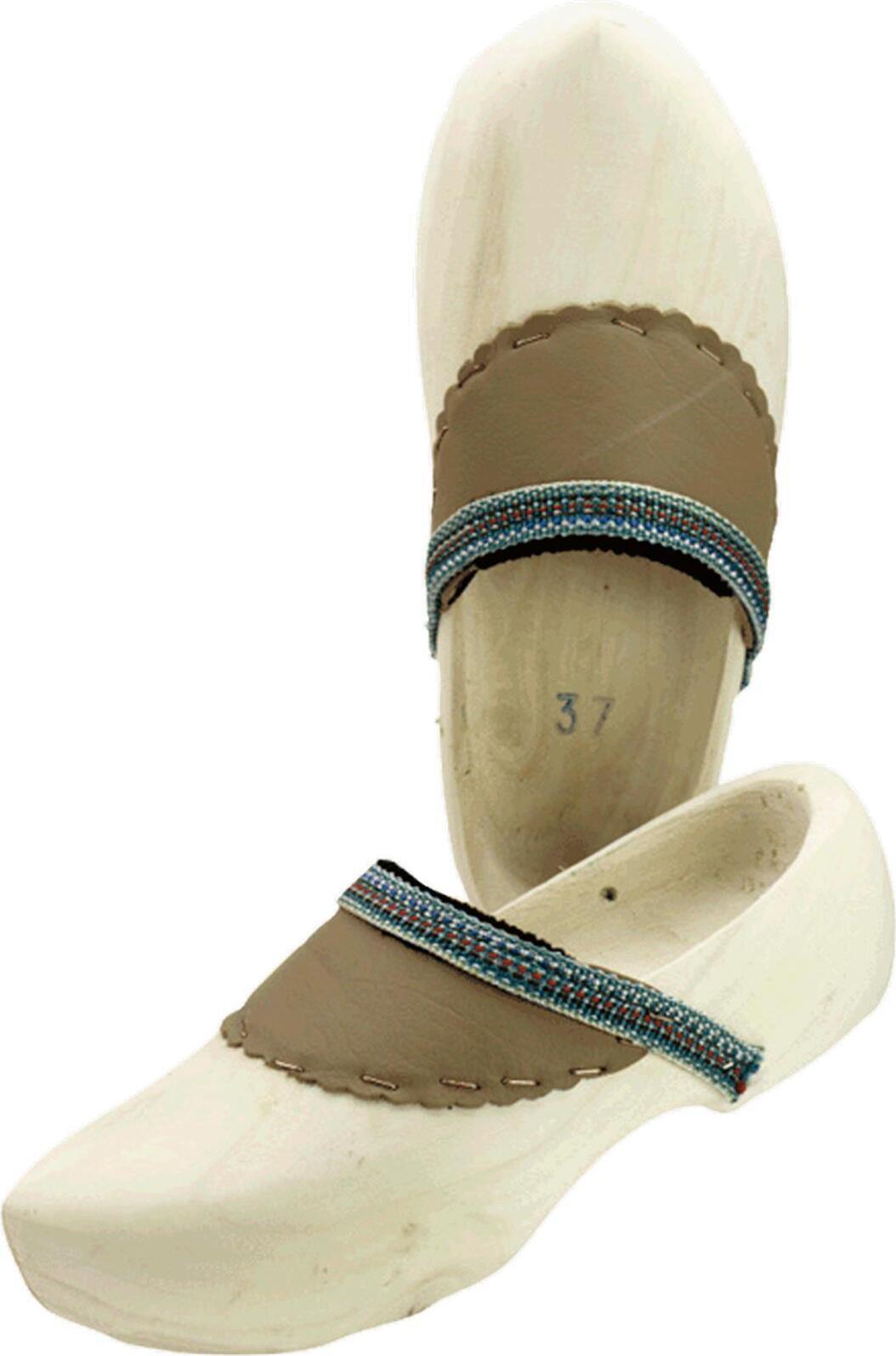 SALIHA Holzschuhe mit Lederbesatz Gr. 32 156032
