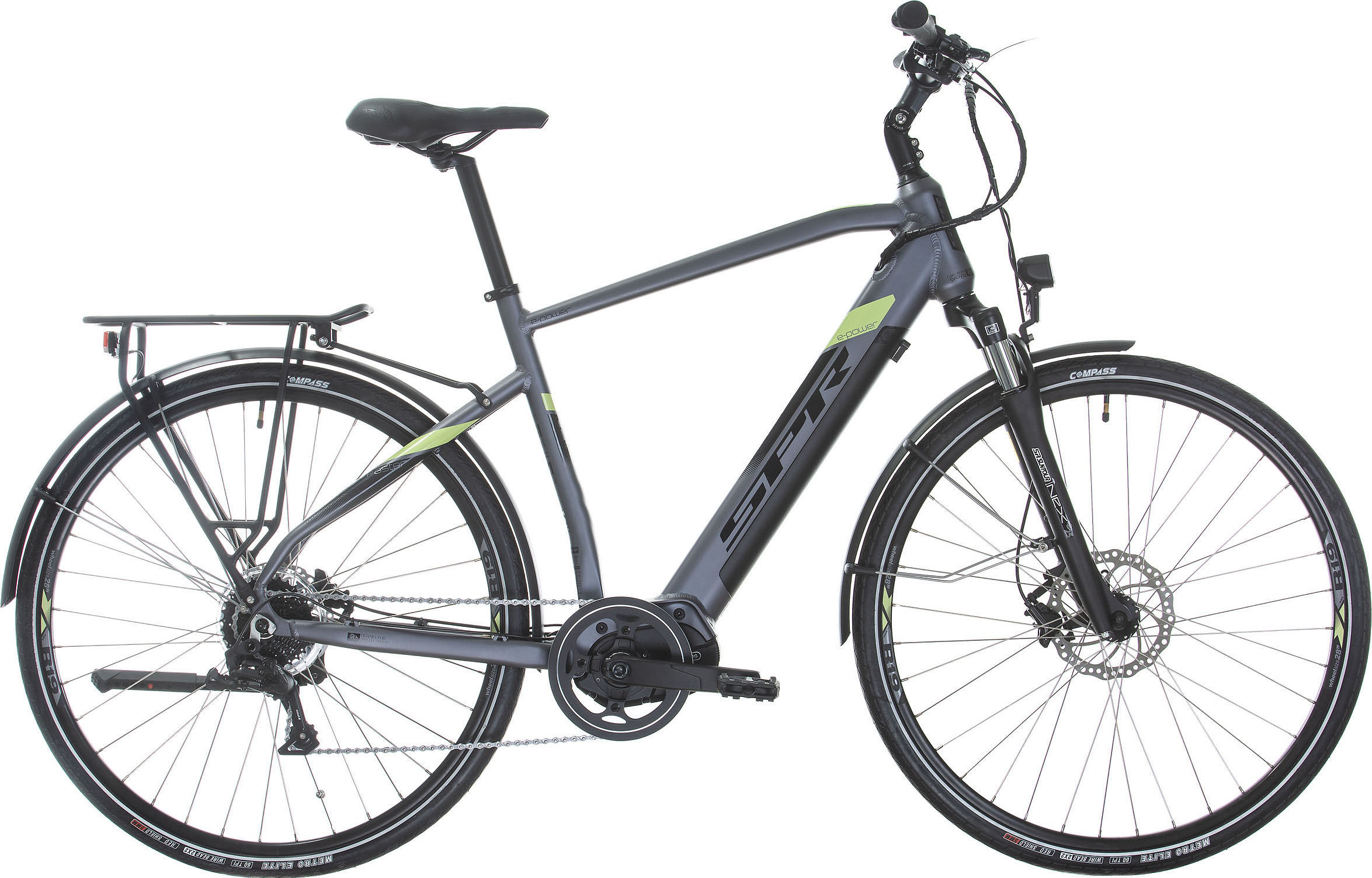 Mestský e-bicykel Pánsky bicykel. 28 palcov.