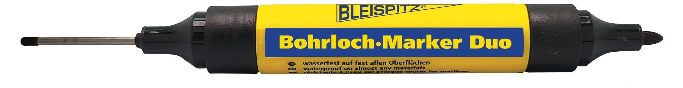 Bleispitz Bohrloch-Marker Duo, 2-in-1 mit Edelstahlspitze & Rundspitze 1,5–3 mm 4562017