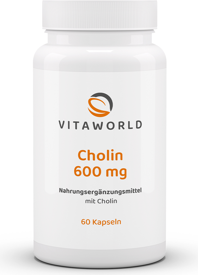 Vitaworld Cholin 600 mg | 60 Kapseln | Cholin-Bitartrat | vegan 17584382