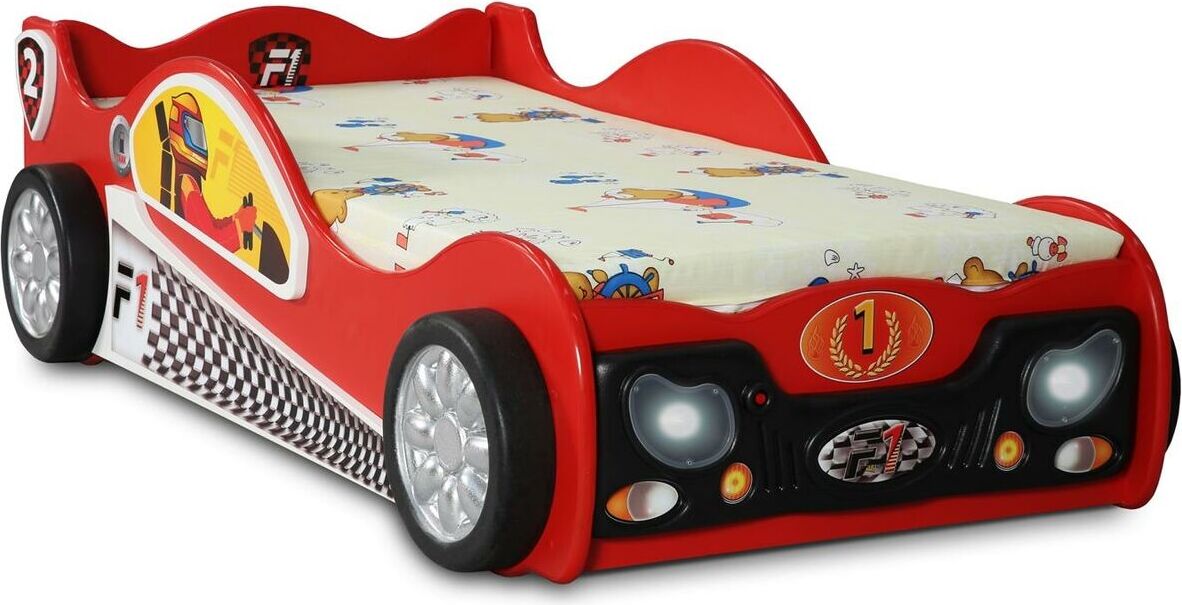 Kinderzimmer Betten Einzelbetten Auto Designer Rotes Bett Stilvolle Möbel