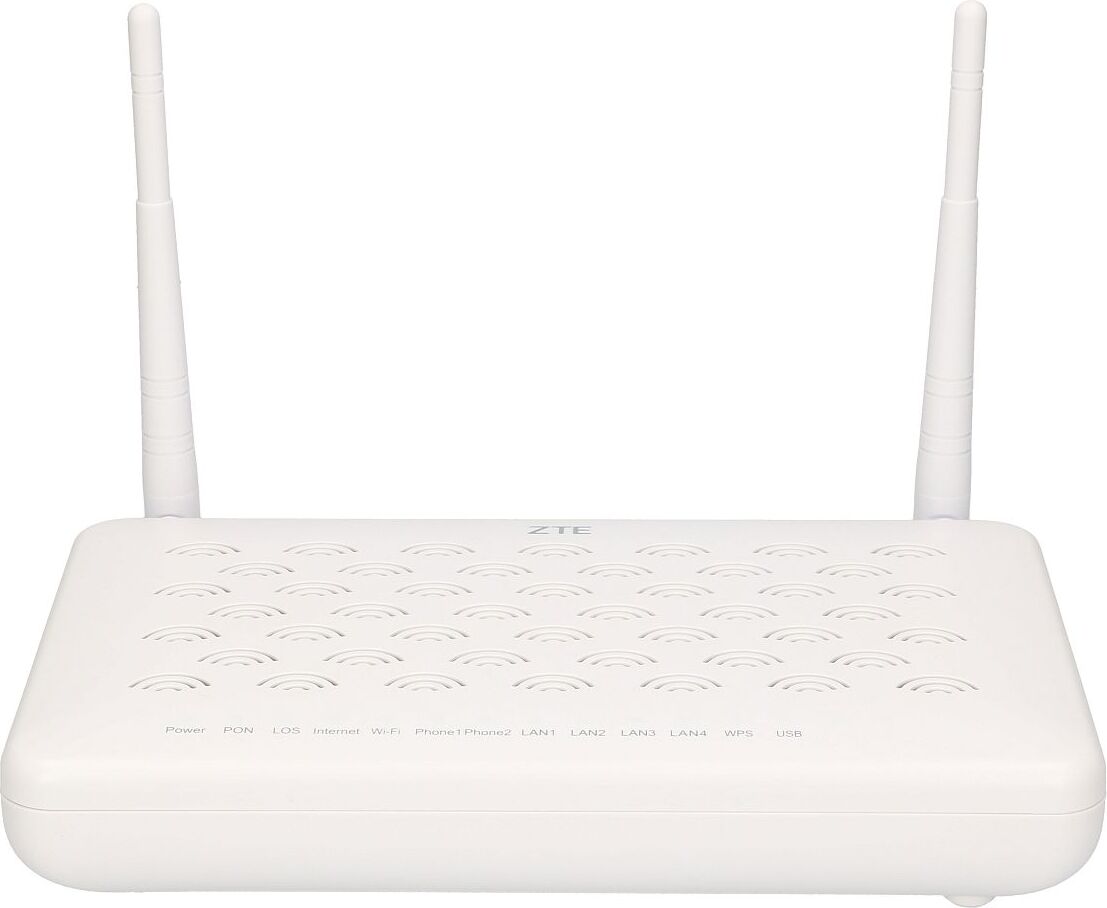 ZTE ZXHN F660 ONT WiFi, 1x GPON, 4x RJ45 1000Mb/s, 2x POTS, 1x USB Bezdrôtové siete GPON ONU pre sieť GPON