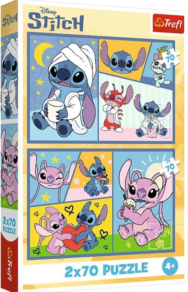 TREFL Puzzle Lilo & Stitch: Mit Stitch nicht langweilig 2x70 dlks 34444
