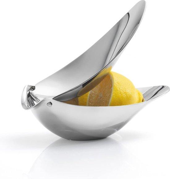 OEM Citrus-Presser - 17,5 x 9,2 x 5,6 cm, silber, effizienter Zitronensaft-Entzug 2026
