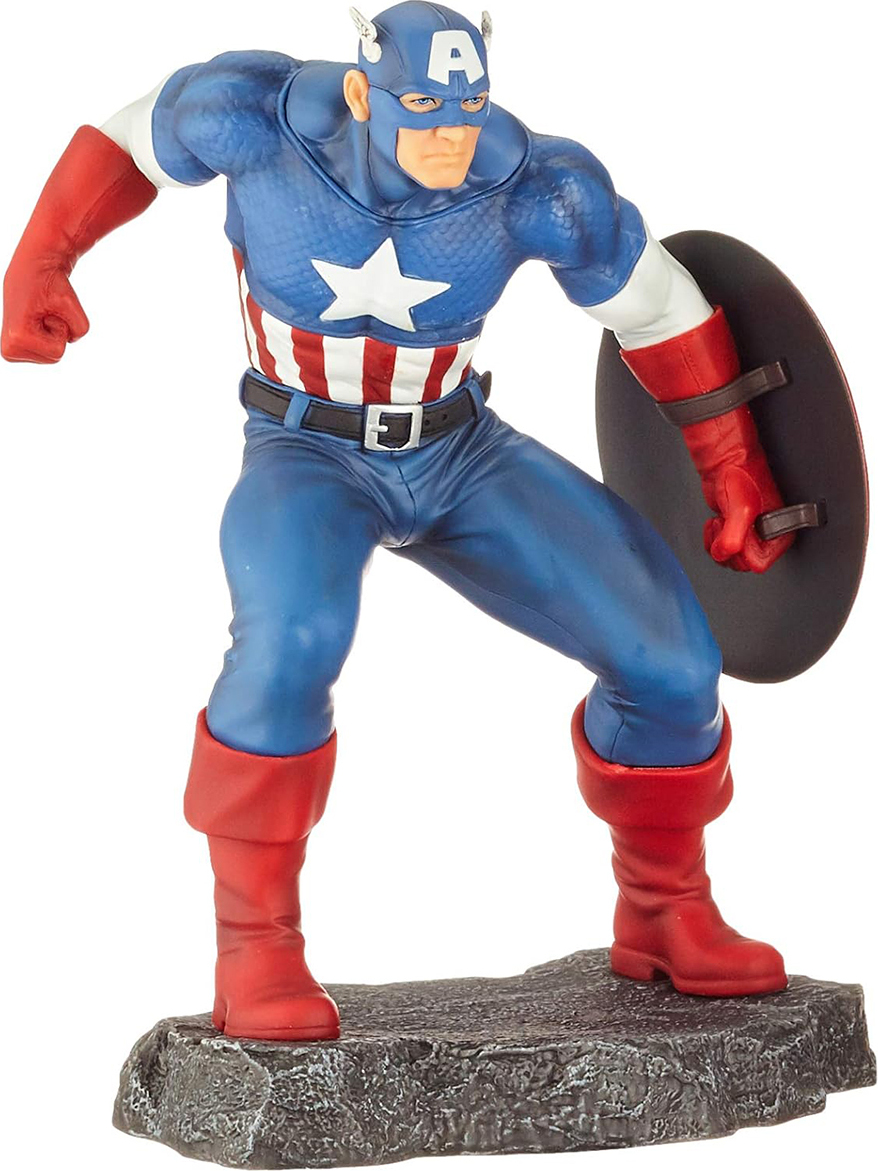 SEMIC Captain America mit Vibraniumschild | Marvel Civil War Sammelfigur | 20 cm SPCAP01