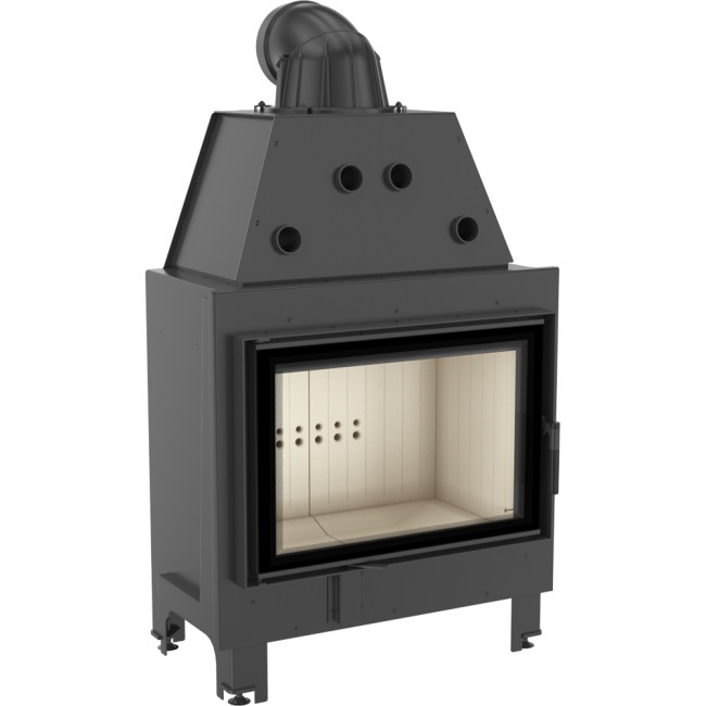 Oceľový krb KRATKI MBO 15 kW Ø 200 samozatváracie dvierka