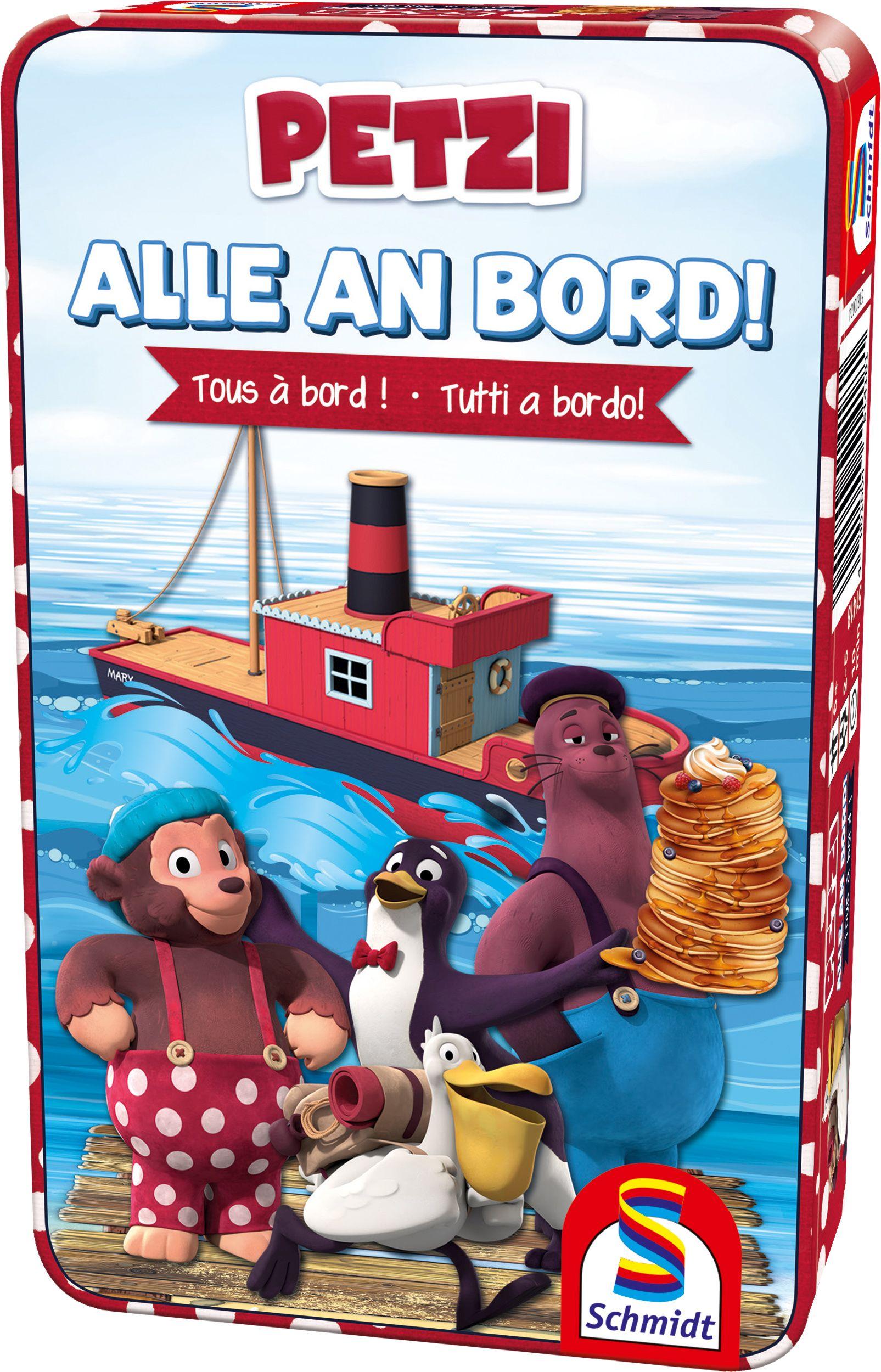 Schmidt Spiele 51418 Mitbringspiel - Petzi alle an Board! ab 6 Jahren