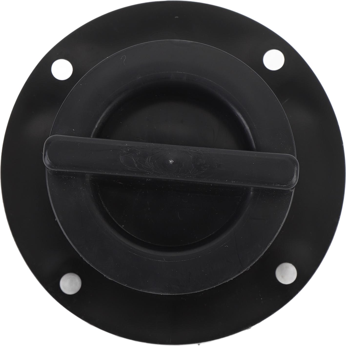 Gistuch Bootsdeck-Abfluss, hochfestes ABS, leicht abzuschraubender Boden-Spachtel für Yachten, Schnellboot-Kajaks, schwarz