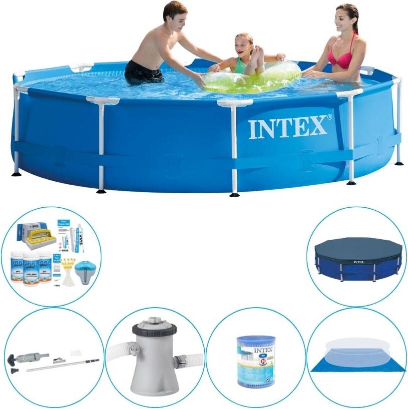 Intex Kovový rám 305x76 cm Round - Bazén vrátane príslušenstva