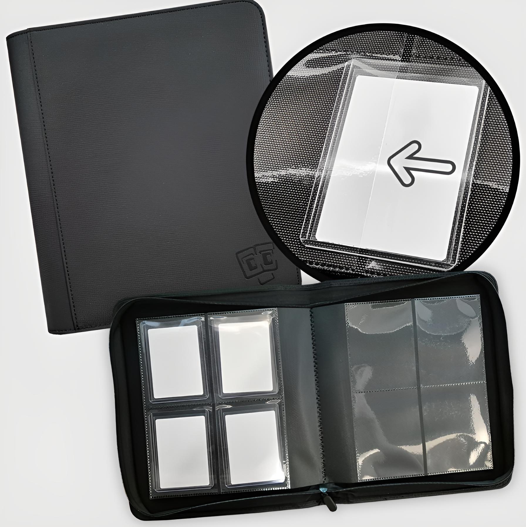 cardcosmos Raccoglitore TCG per 360 carte con chiusura lampo, senza