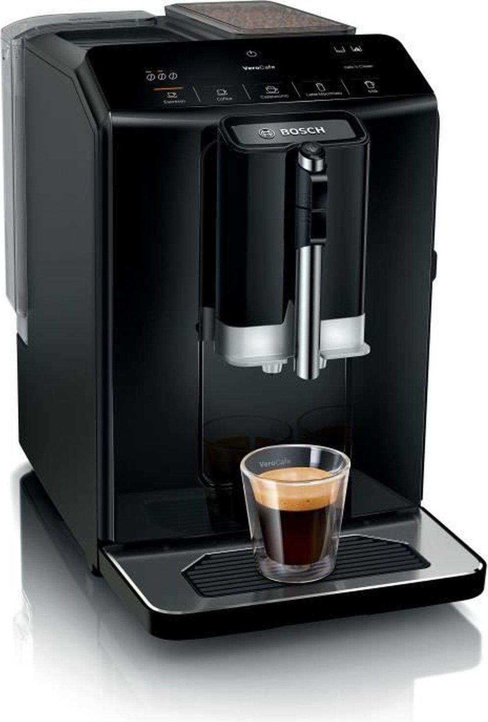Bosch Serie 2 TIE20119, Espresso kávovar, 1,4 L, Kávové zrná, Mletá káva, 1300 W, Čierna