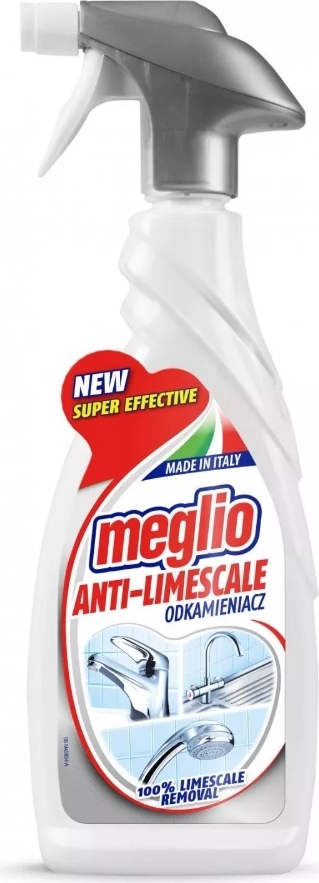 Meglio Anti-Kalk Spray, 650 ml - Effektiver Kalkentferner für Küche & Bad