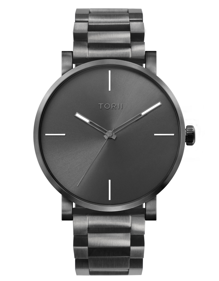 Herrenuhr TORII A45AB.A4, klassisch grau, zum Schwimmen geeignet.