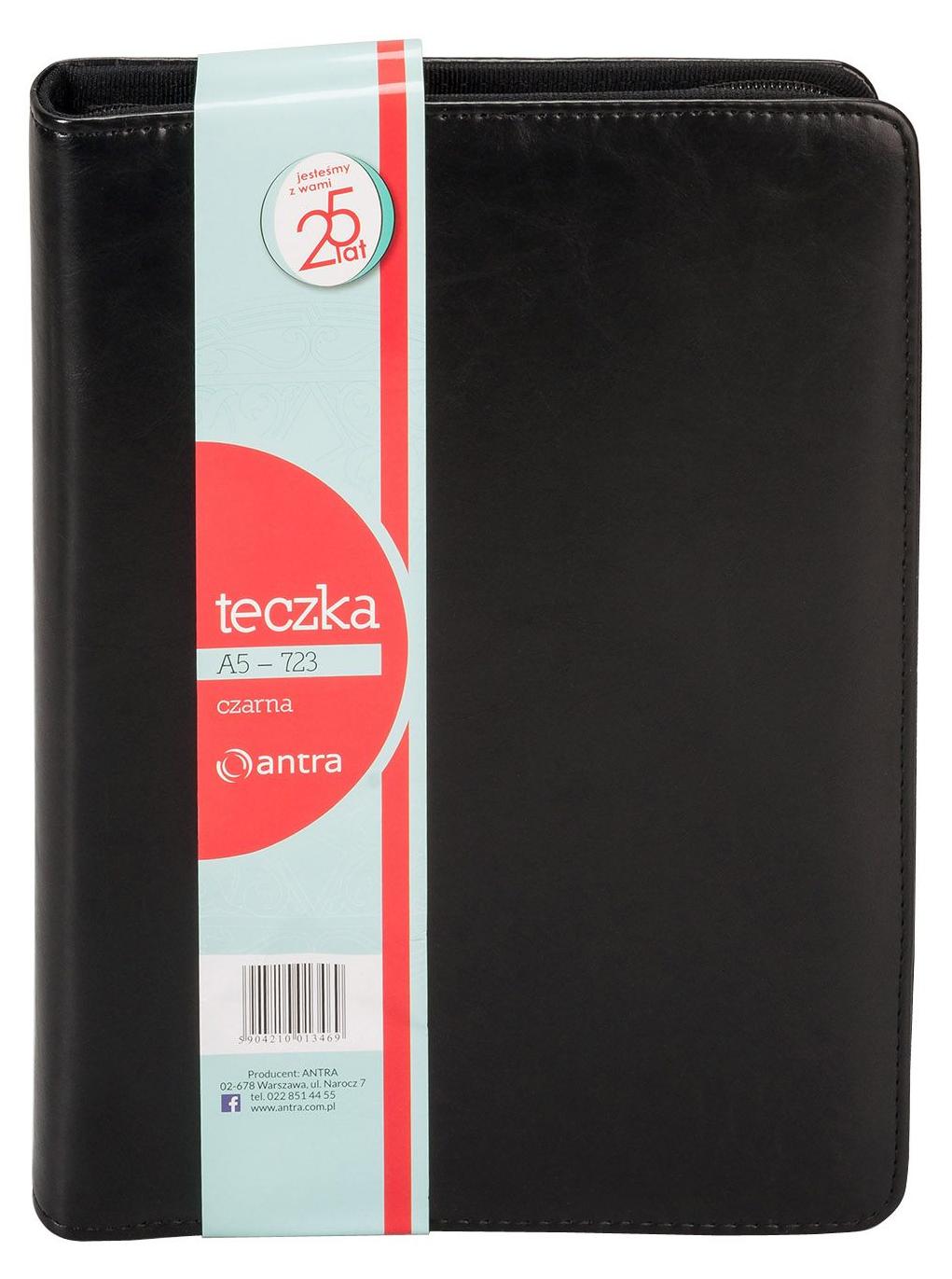 Antra Teczka A5 z kalkulatorem czarna 723