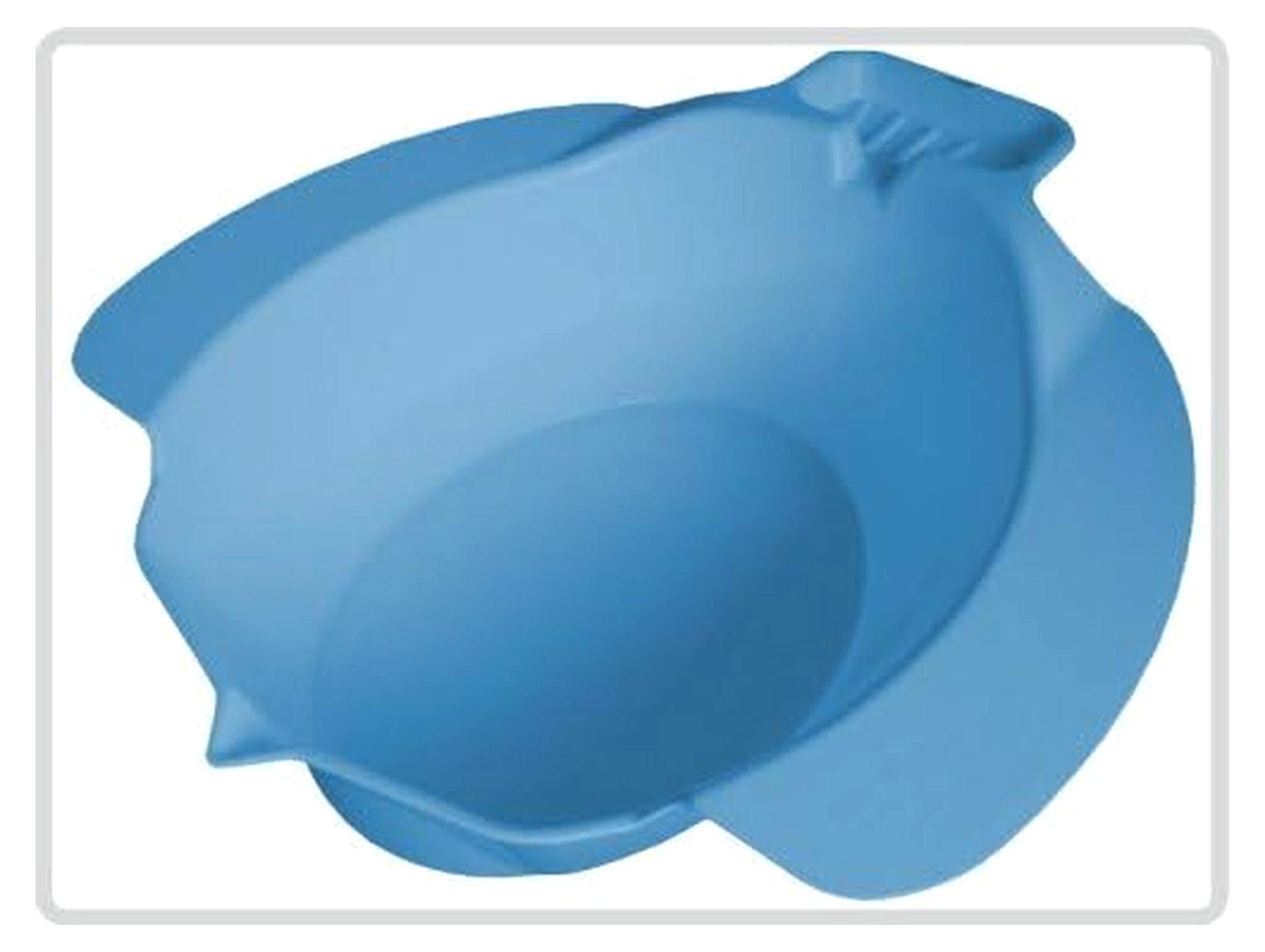 Markenlos Bidet Sitzbad aus Kunststoff, blau