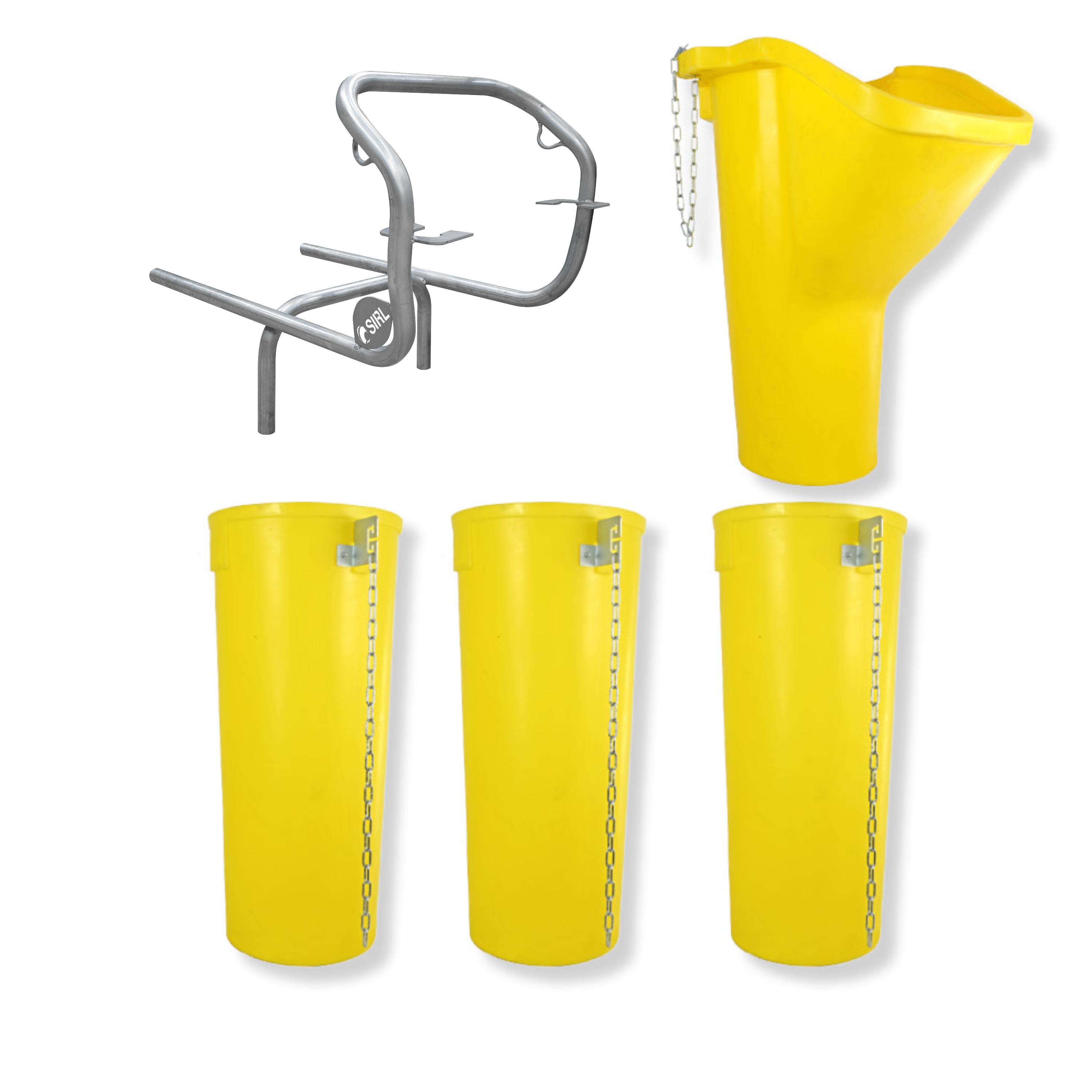 Profi Bauschuttrutsche Schuttrutsche Schuttrutschen Schuttrohr SET (5-tlg 4 m)